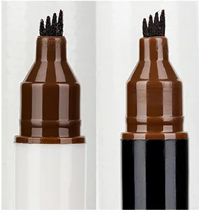 Double headed Black Rod White Rod Eyebrow Pencil Brown - Shop at LoveMi