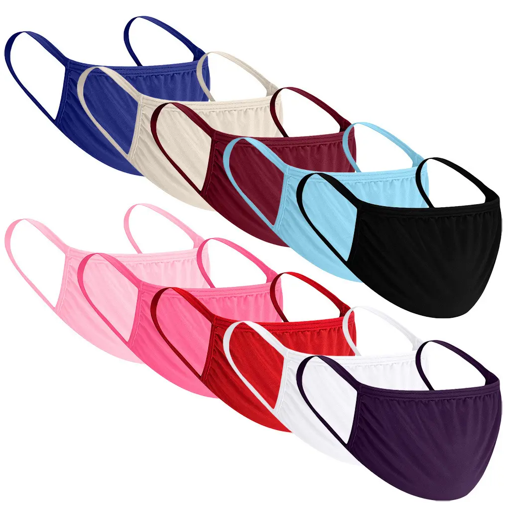 Anti-ultraviolet Breathable Ear-mounted Solid-color Multi-color Mask - Photo Color - View 1