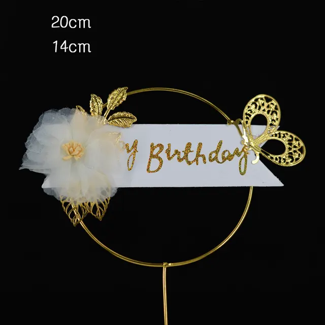 Cake Baking Dessert Table Decoration Acrylic Hair Ball Feather Round Insert Style4 - Shop at LoveMi