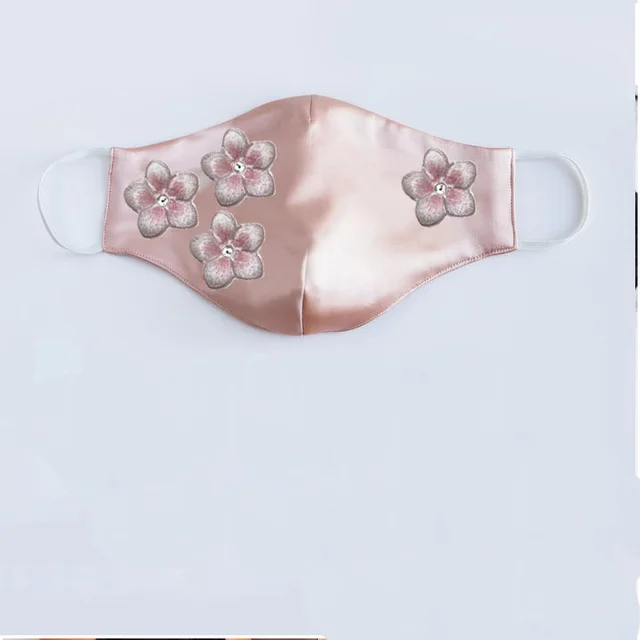 Dust proof Three dimensional Flower Wedding Protective Mask Deep Pink - Shop at LoveMi