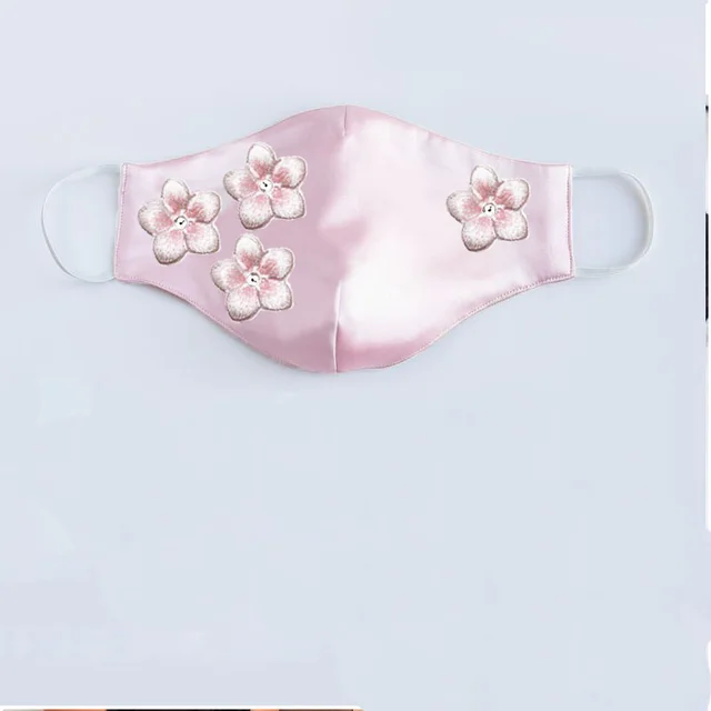 Dust proof Three dimensional Flower Wedding Protective Mask Pink - Shop at LoveMi
