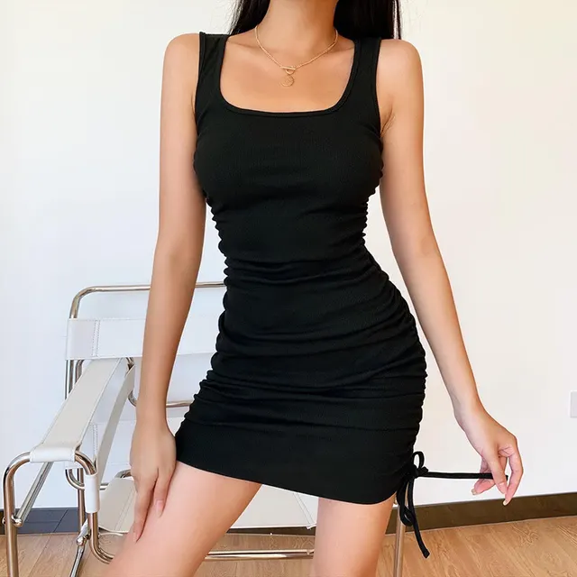 Slim Slimming One piece Buttocks One step Short Skirt Women Black - Shop at LoveMi