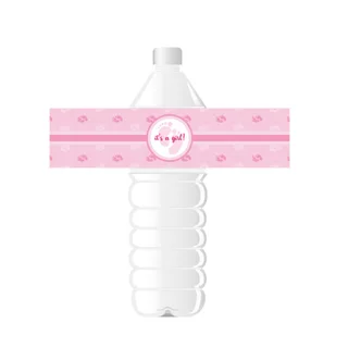 Round Black Gender Reveal Balloon Party Decoration - 24Sheets Set Pink