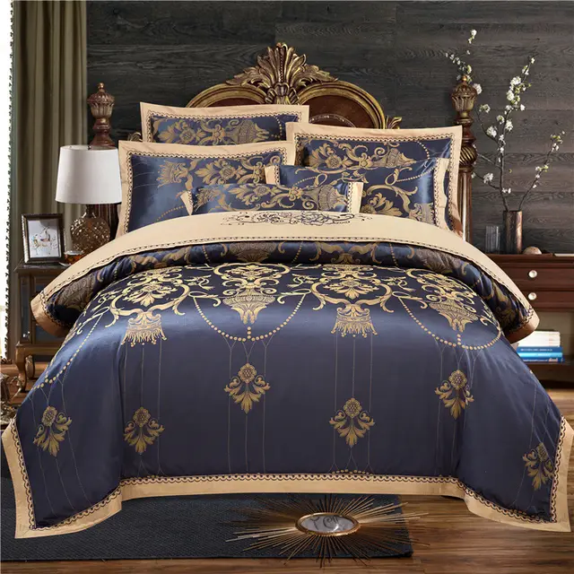 European Style Jacquard Cotton Embroidery Quilt Cover Milan Night Beigee - Shop at LoveMi