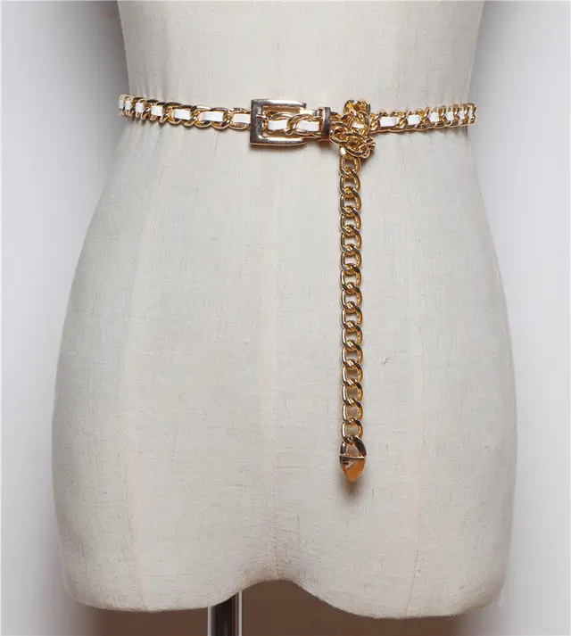 Simple And Versatile Korean Fashion Sweater Suit Waist Belt With Skirt White - Shop at LoveMi