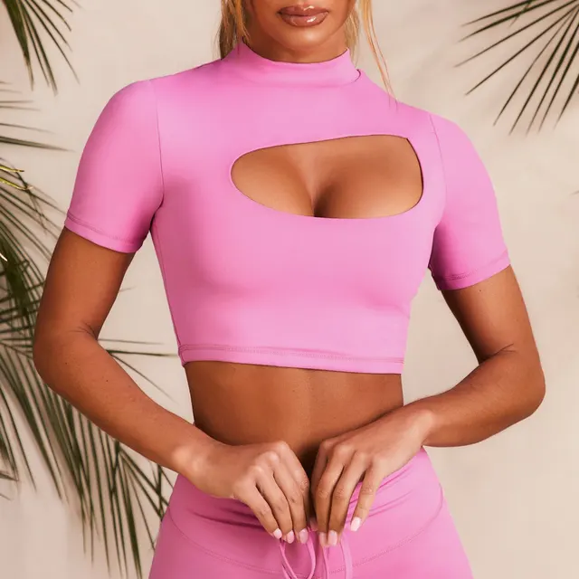 Sling Sports Top Bra Casual Drawstring Fitness Pants Rose Red - Shop at LoveMi