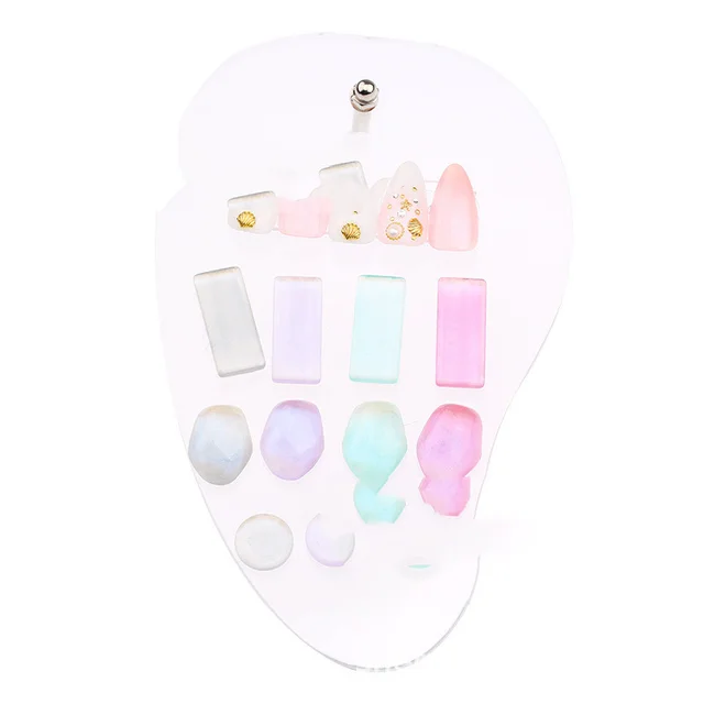 Printed Rose Nail Art Work Nail Piece Display Board Low Profile - Shop at LoveMi