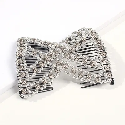 Variety Hair Comb Bow Hairpin Silver - Shop at LoveMi