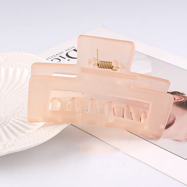 Hair Clip, Headdress, New Hair Clip, Back Head, Simple Hairpin, Large Clip, Shark Clip Champagne - Shop at LoveMi