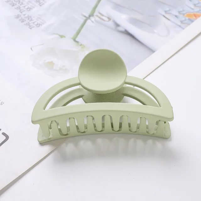 Hair Clip, Headdress, New Hair Clip, Back Head, Simple Hairpin, Large Clip, Shark Clip Green - Shop at LoveMi