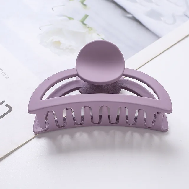 Hair Clip, Headdress, New Hair Clip, Back Head, Simple Hairpin, Large Clip, Shark Clip Purple - Shop at LoveMi