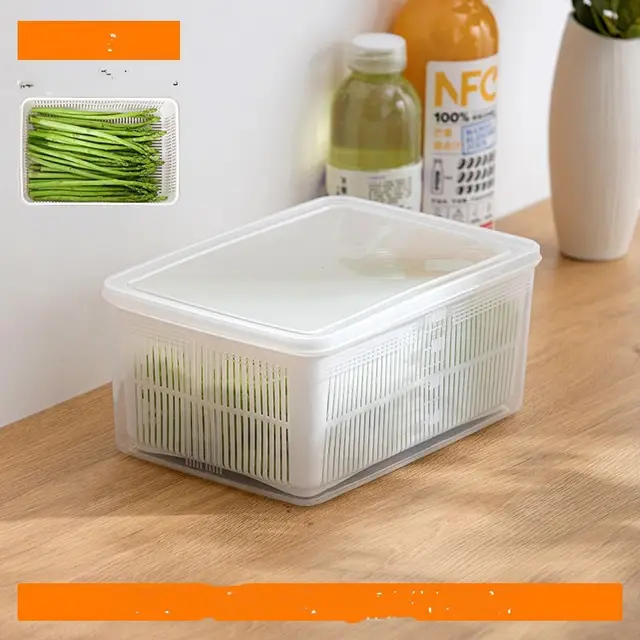 Produce Vegetable Fruit Storage Containers For Refrigerator White - Shop at LoveMi