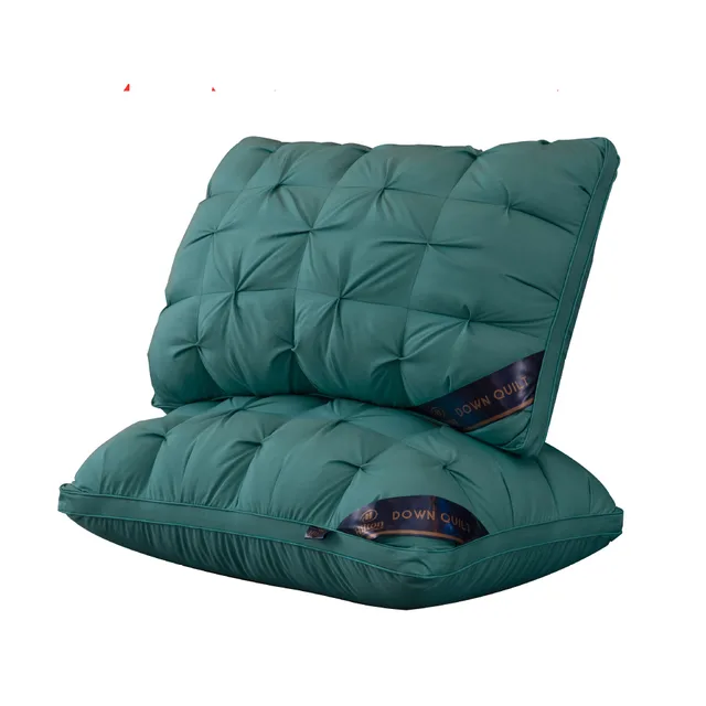 Hotel Five star Twisted Flower Feather Velvet Pillow Core Green - Shop at LoveMi