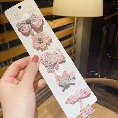 Cute Lace Princess Baby Bangs Clip Hairpin 9Style - Shop at LoveMi