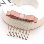 Bow Hair Comb Hair Clip Headdress Hair Clip - Korean Pink - View 1