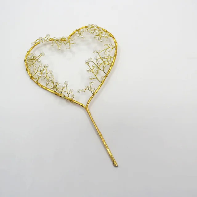 Pearl Gold Glowing Handmade Love Heart Ring Without Lights - Shop at LoveMi