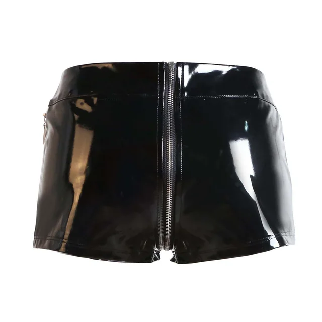 Shorts Punk Ladies Leather Pants Black - Shop at LoveMi