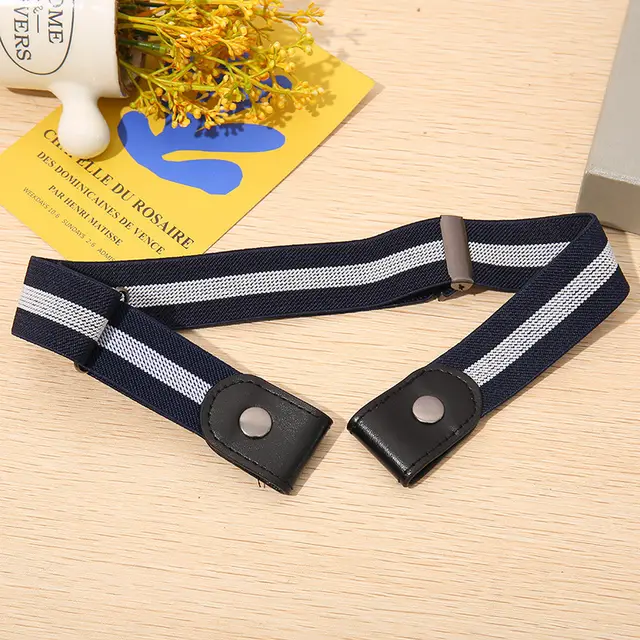 All match Elastic Elastic Jeans Belt Blue White Blue - Shop at LoveMi