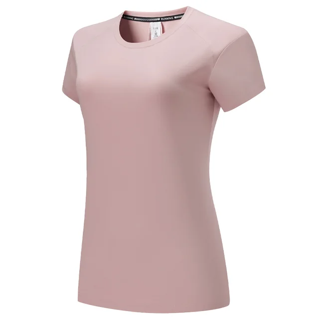 Yoga T Shirt Fitness Women Summer Short Sleeve Training Pink - Shop at LoveMi