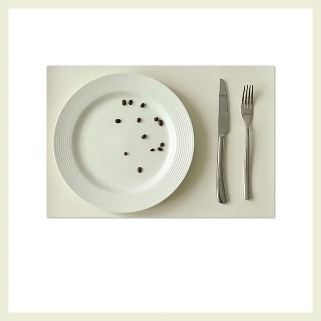 Waterproof And Anti scald Placemat For Nordic And Western Food Milk White - Shop at LoveMi