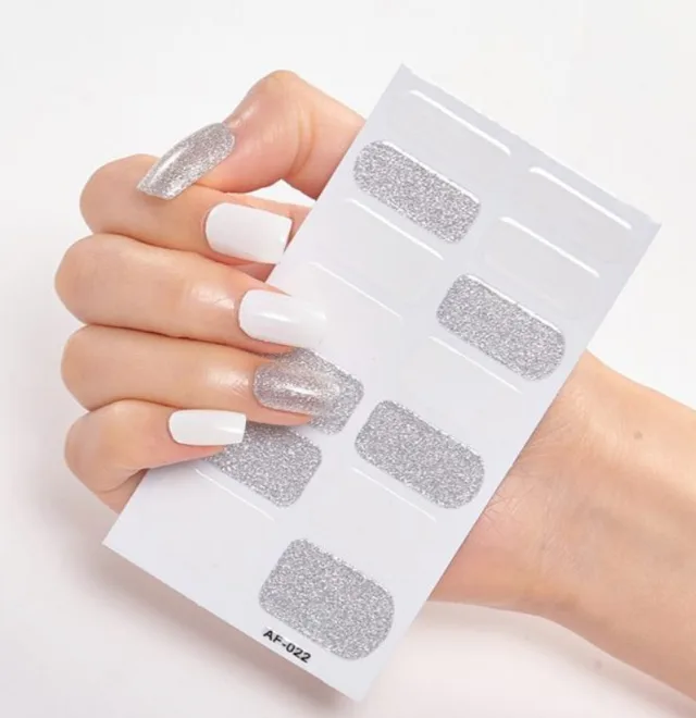 Nail Stickers, Nail Polish Glue, Full Nail Stickers Style22 - Shop at LoveMi