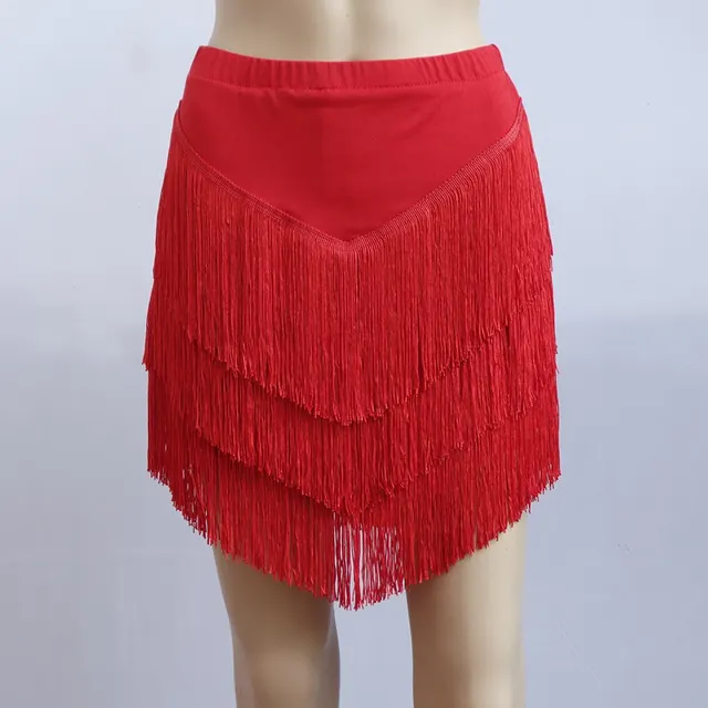 Latin Dance Skirt Adult Skirt Red - Shop at LoveMi