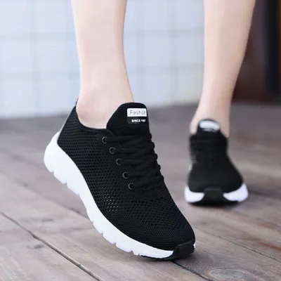 Hollow Women's Shoes Running Shoes Sports Shoes Black - Shop at LoveMi