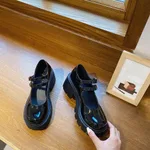 Summer New Ins Trend Japanese Lolita Small Leather Shoes - Matte-37