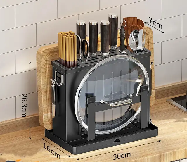 Stainless Steel Knife Rack Shelf Kitchen Wall mounted Knife Storage Rack Style8 - Shop at LoveMi