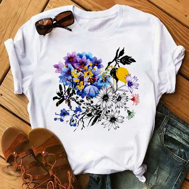 Summer New Printed Short sleeved T shirt I - Shop at LoveMi