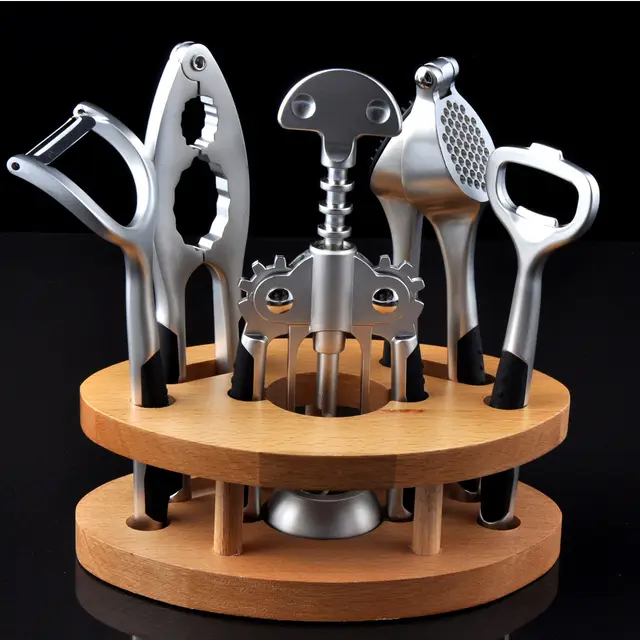 Kitchenware, Fine Kitchenware, Six piece Wine Corkscrew Offwhite - Shop at LoveMi