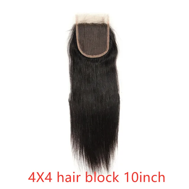 Indian Hair Straight Natural Color Real Hair Weave 4X4 Hair Block - Shop at LoveMi