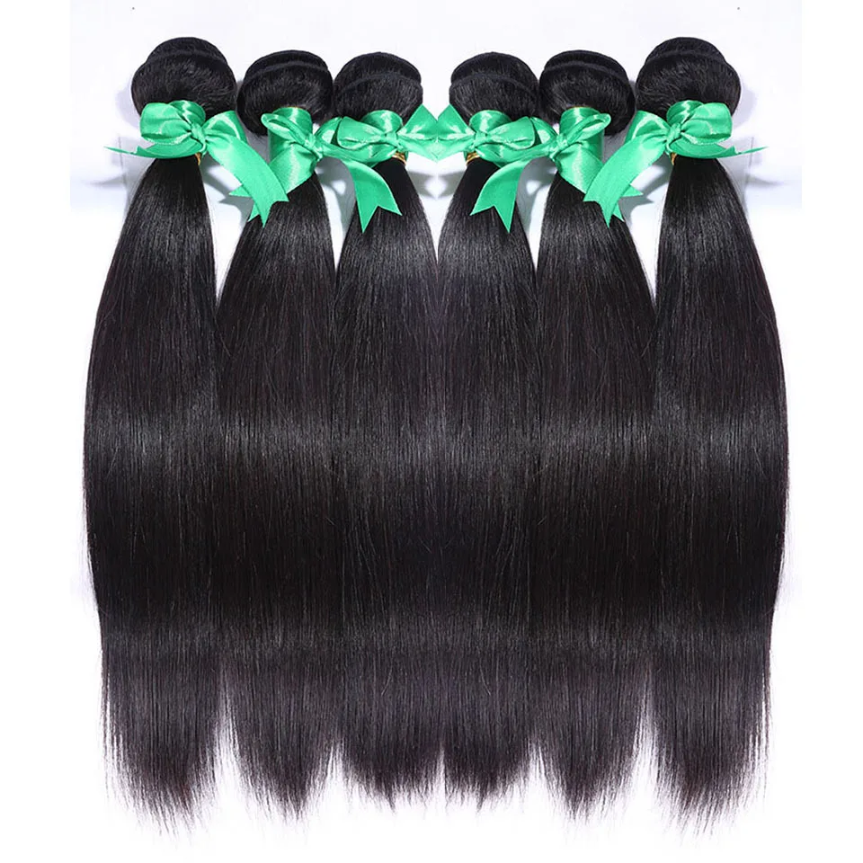 Indian Hair Straight Natural Color Real Hair Weave Photo Color - Shop at LoveMi