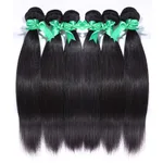 Indian Hair Straight Natural Color Real Hair Weave - Photo Color - View 1