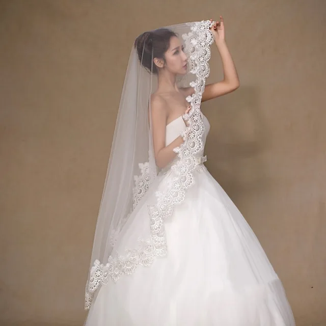 White Bride Veil Wedding Accessories Ready To Ship White - Shop at LoveMi