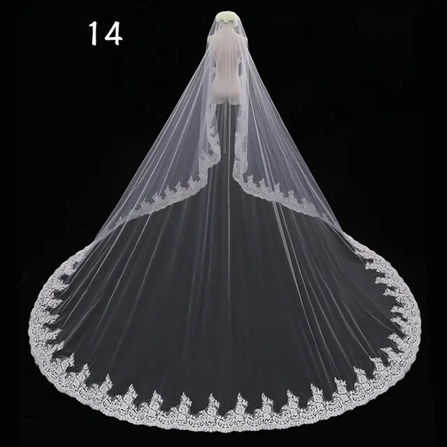 Bride Wedding Master Wedding Veil Long Long Tail 13Models - Shop at LoveMi