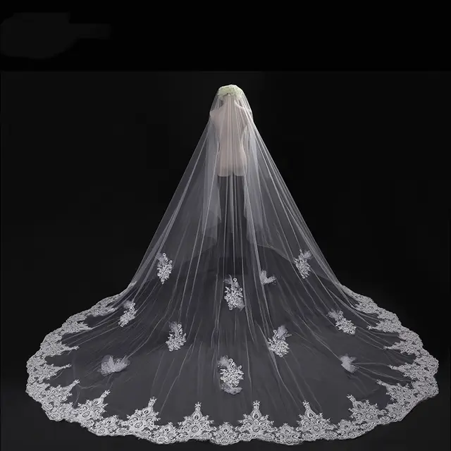 Bride Wedding Master Wedding Veil Long Long Tail 14Models - Shop at LoveMi