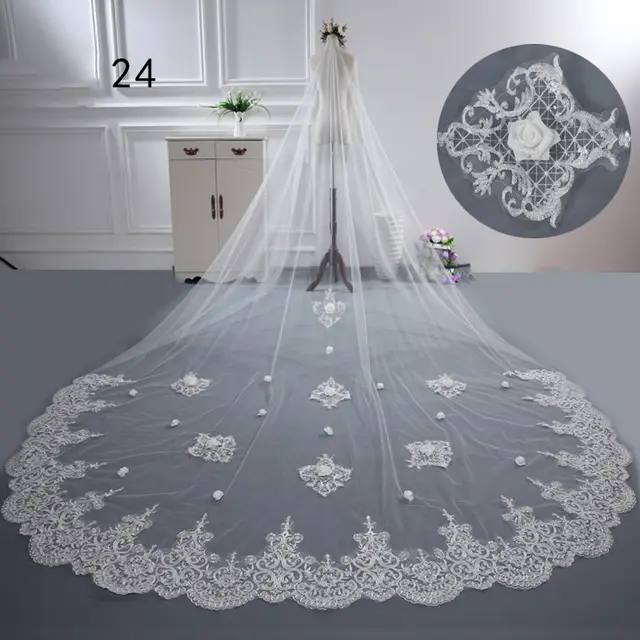 Bride Wedding Master Wedding Veil Long Long Tail 22Models - Shop at LoveMi