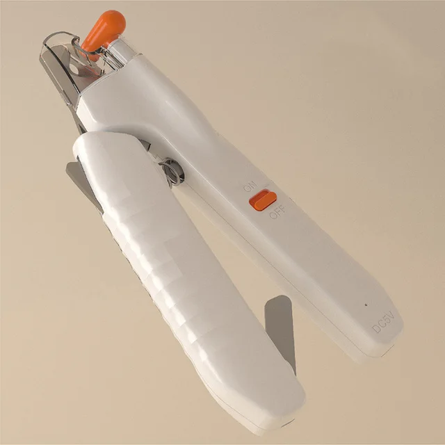 Polished Nail Clippers 2 In 1 LED Blood Line For Dogs And Cats Nail Clippers White - Shop at LoveMi