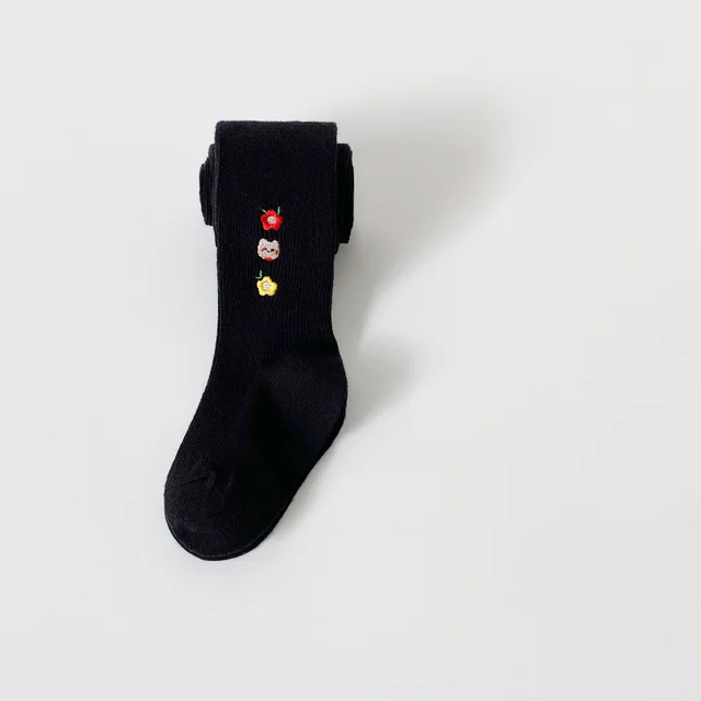 Girls' Leggings For Autumn And Winter New Korean Version Of Cartoon Animal Children's Leggings Black Bear - Shop at LoveMi