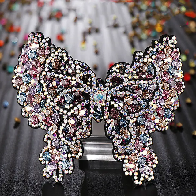 Korean Crystal Diamond Hairpin Headdress Large Color - Shop at LoveMi