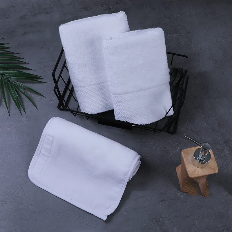 Pure Cotton Towel, Special Bed Towel For Beauty Salon, Sports White Headband - Threepiece White