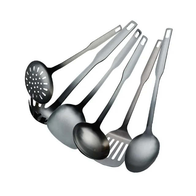 Kitchenware Cooking Shovel Spoon Set Black - Shop at LoveMi