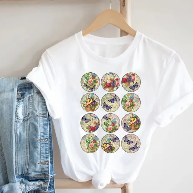 Men's Cartoon Short Sleeve Youth Popular Collar Casual Men's T Shirt 15 Style - Shop at LoveMi