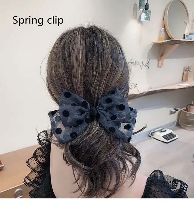 Polka Dot Bow Hairpin Hair Band 11 Style - Shop at LoveMi