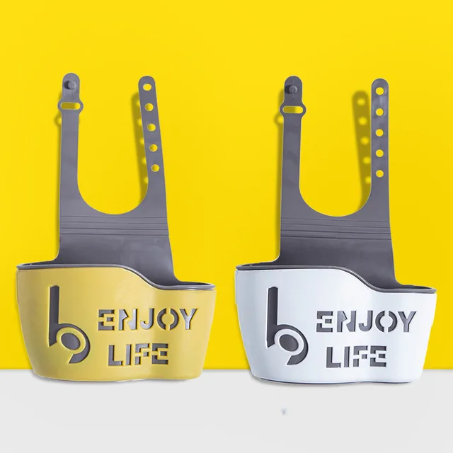 Double layer Kitchen Sink Drain Basket Yellow White - Shop at LoveMi