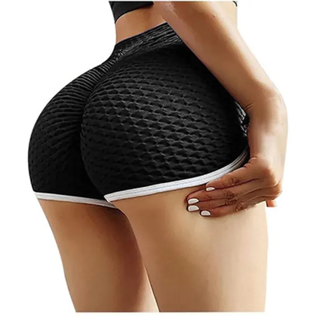 Bubble Shorts Sports High Waist Leggings Black - Shop at LoveMi