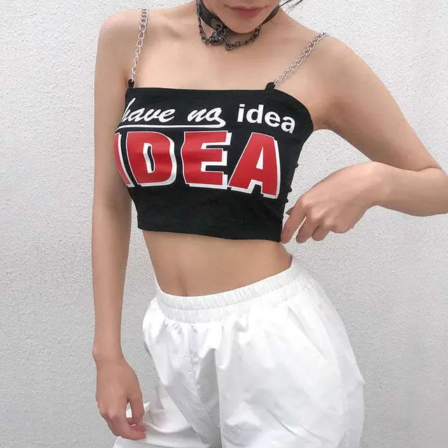Student Short T shirt Bare Navel Hot Girl Black - Shop at LoveMi