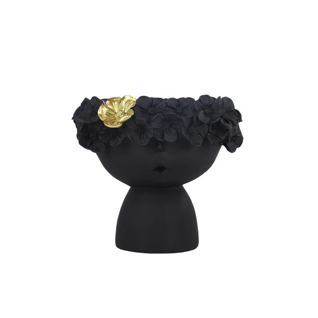 Nordic Style Living Room Bedroom Resin Crafts Black - Shop at LoveMi