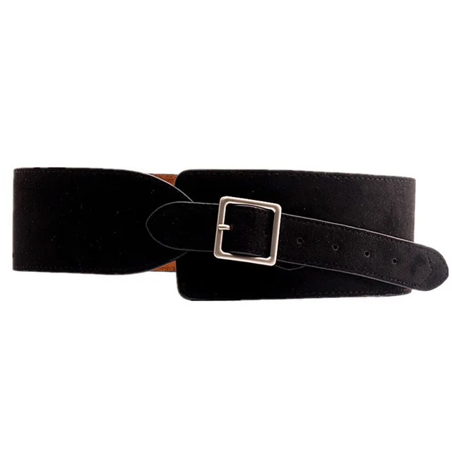Coat Waist Retro Korea With Suit Cloth Belt Women's Decorative Dress Wide Belt Black - Shop at LoveMi